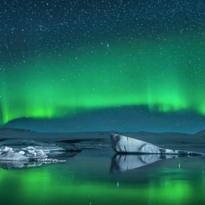 Aurore boréale en Islande