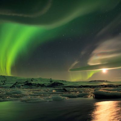 Aurore boréale en Islande