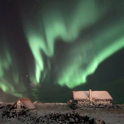 Aurore boréale en Islande