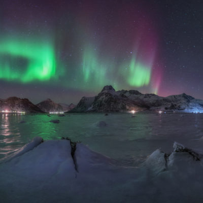 Aurore à Tennevoll, Norvège. Photo : Andrey Grachev