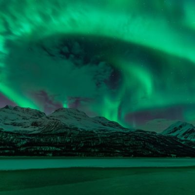 Aurores en Norvège, décembre 2018. Photo : Tom Arne Moldenæs