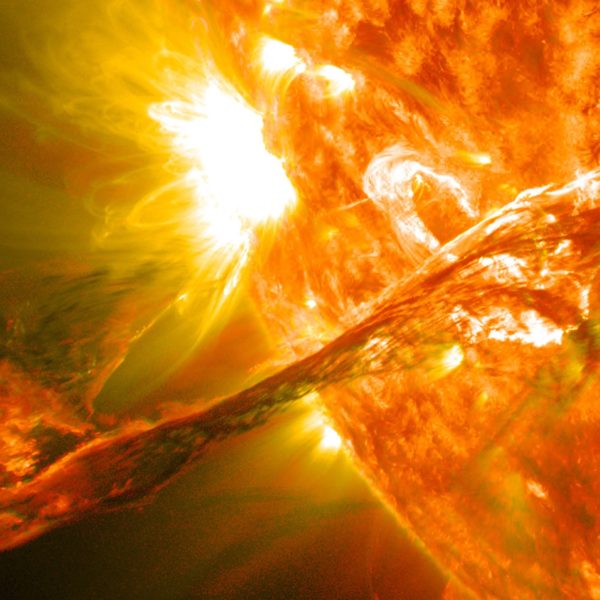 Éruption solaire, 2012. Photo : NASA