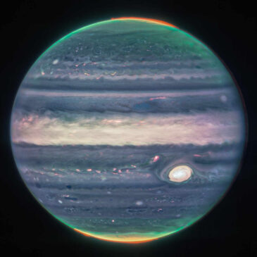 De superbes aurores aux pôles de Jupiter